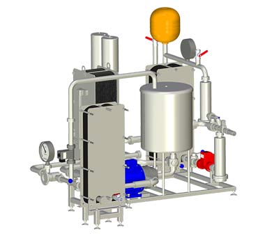 Пастеризатор ПМР с водяным нагревом